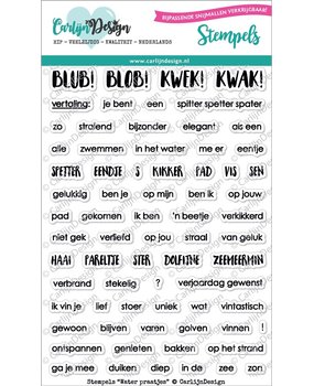 Carlijn Design Clear Stamps Water Praatjes (CDST0030)