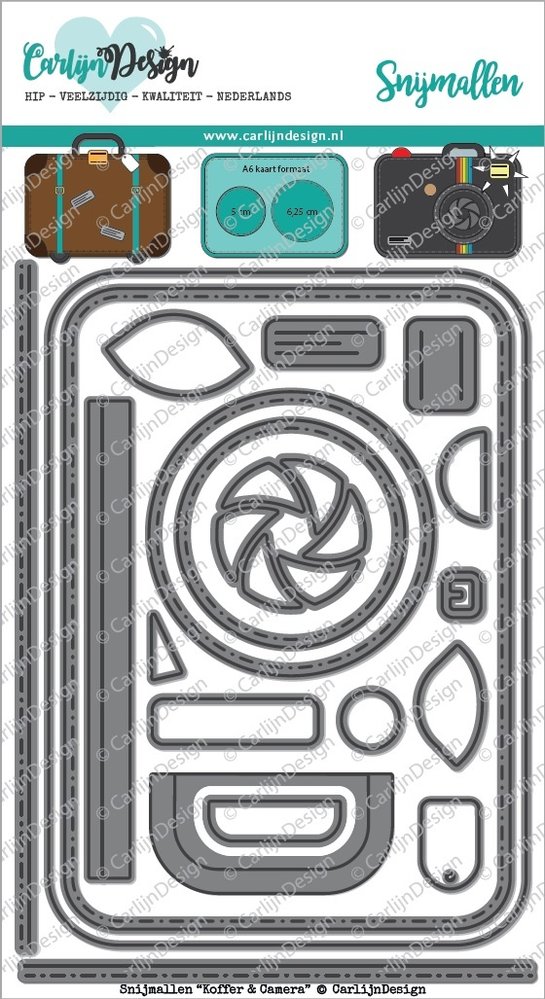 Carlijn Design Snijmal Koffer & Camera (CDSN-0017)