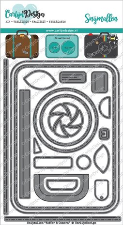 Carlijn Design Snijmal Koffer & Camera (CDSN-0017)