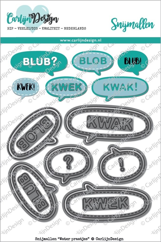 Carlijn Design Snijmal Water Praatjes (CDSN-0018) Carlijn Design Snijmal Water Praatjes (CDSN-0018)