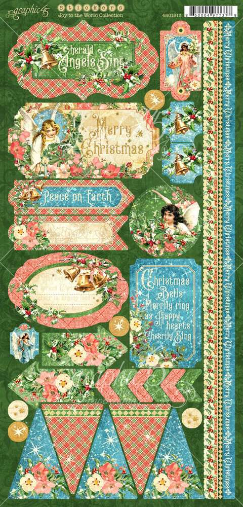 Graphic 45 Joy to the World Stickers (4501913) Graphic 45 Joy to the World Stickers (4501913)