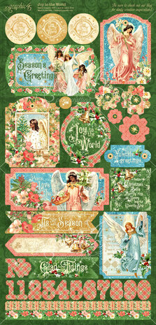 Graphic 45 Joy to the World Stickers (4501913) Graphic 45 Joy to the World Stickers (4501913)