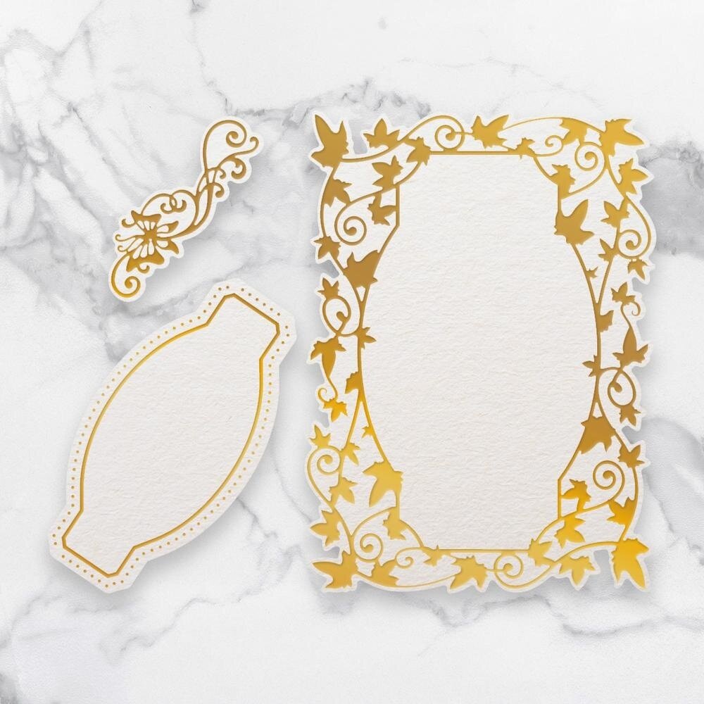 Couture Creations Flutterby Frames Cut, Foil & Emboss Die (CO726760) Couture Creations Flutterby Frames Cut, Foil & Emboss Die (CO726760)