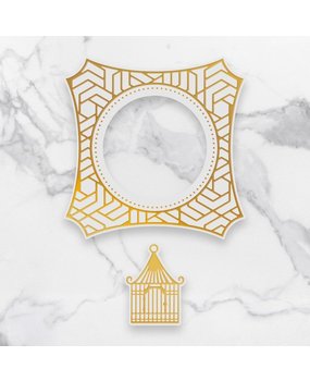 Couture Creations Caged Frame Set Cut, Foil & Emboss Die (CO726761) Couture Creations Caged Frame Set Cut, Foil & Emboss Die (CO726761)