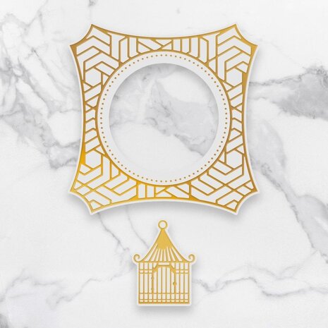 Couture Creations Caged Frame Set Cut, Foil & Emboss Die (CO726761) Couture Creations Caged Frame Set Cut, Foil & Emboss Die (CO726761)