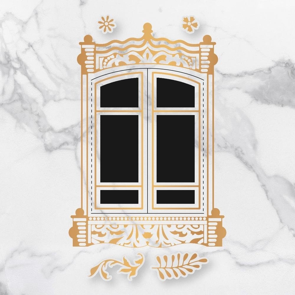 Couture Creations Baroque Window Frame Cut, Foil & Emboss Die (CO726762)