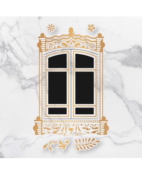 Couture Creations Baroque Window Frame Cut, Foil & Emboss Die (CO726762) Couture Creations Baroque Window Frame Cut, Foil & Emboss Die (CO726762)
