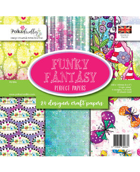 Polkadoodles Funky Fantasy 6x6 Inch Paper Pack (PD7896)