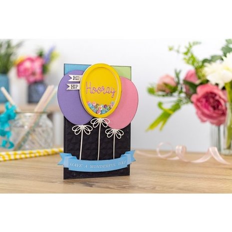 Gemini Hip Hip Hooray Stamp & Die (GEM-STD-HIP)