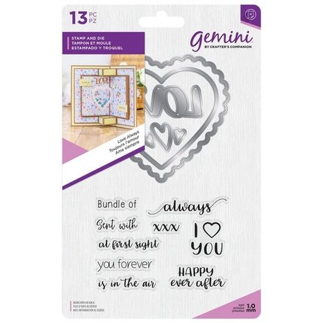 Gemini Love Always Stamp & Die (GEM-STD-LOAL)