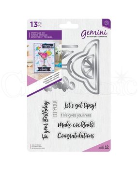Gemini Let's Make Cocktails Stamp & Die (GEM-STD-LMC)