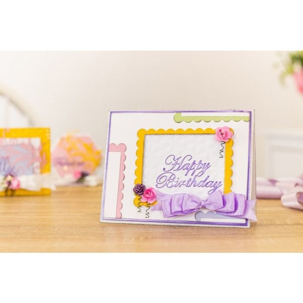 Gemini Scalloped Edge Rectangle Papercraft Die (GEM-MD-ELE-SCRE)