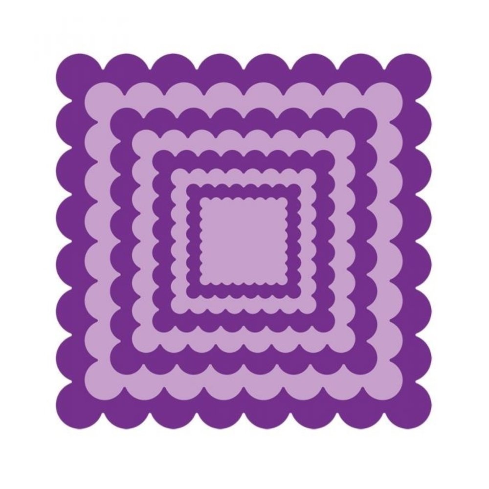 Gemini Scalloped Edge Square Papercraft Die (GEM-MD-ELE-SCSQ) Gemini Scalloped Edge Square Papercraft Die (GEM-MD-ELE-SCSQ)