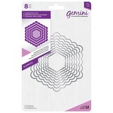 Gemini Scalloped Edge Hexagon Papercraft Die (GEM-MD-ELE-SCHX)