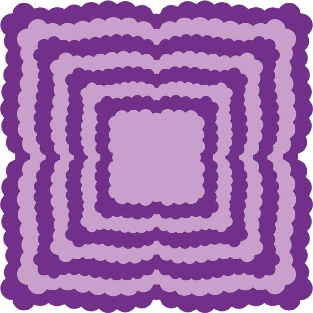 Gemini Scalloped Edge Square 2 Papercraft Die (GEM-MD-ELE-SCSQ2)