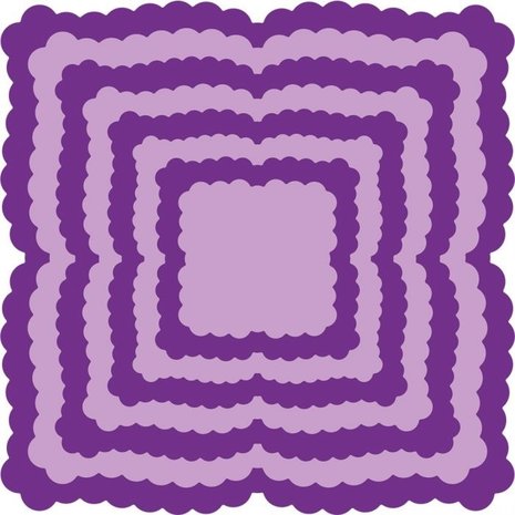 Gemini Scalloped Edge Square 2 Papercraft Die (GEM-MD-ELE-SCSQ2)