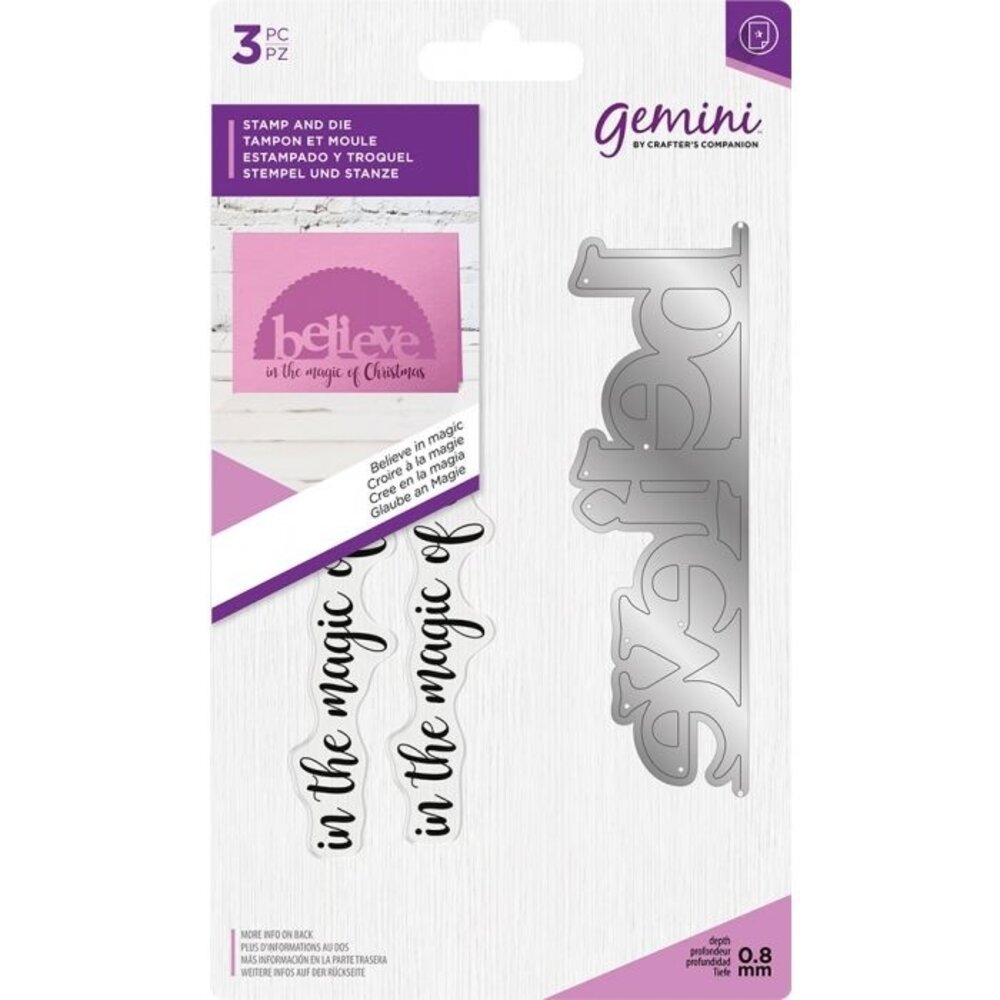 Gemini Believe in Magic Stamp & Die (GEM-STD-BIM) Gemini Believe in Magic Stamp & Die (GEM-STD-BIM)