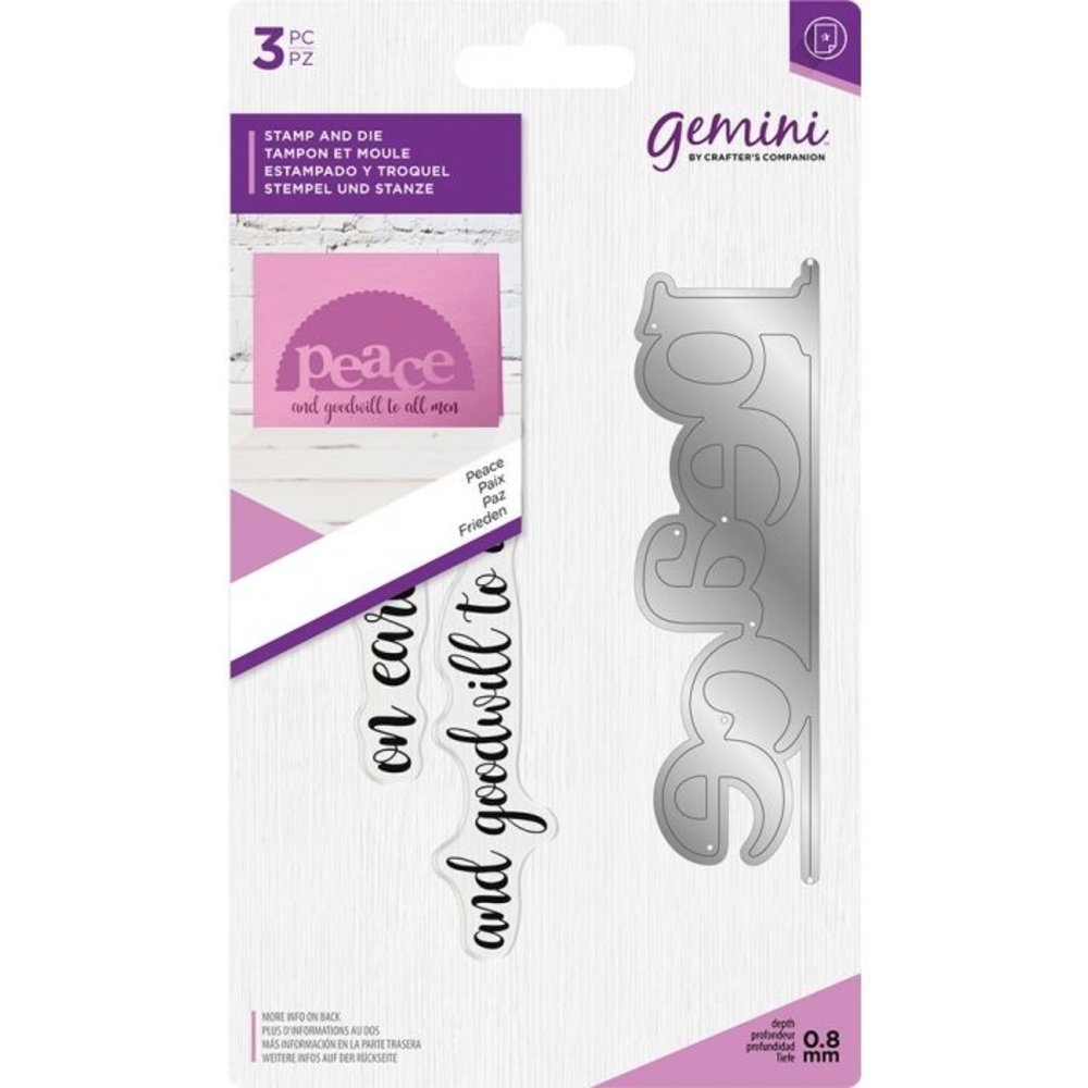 Gemini Peace Stamp & Die (GEM-STD-PEA) Gemini Peace Stamp & Die (GEM-STD-PEA)
