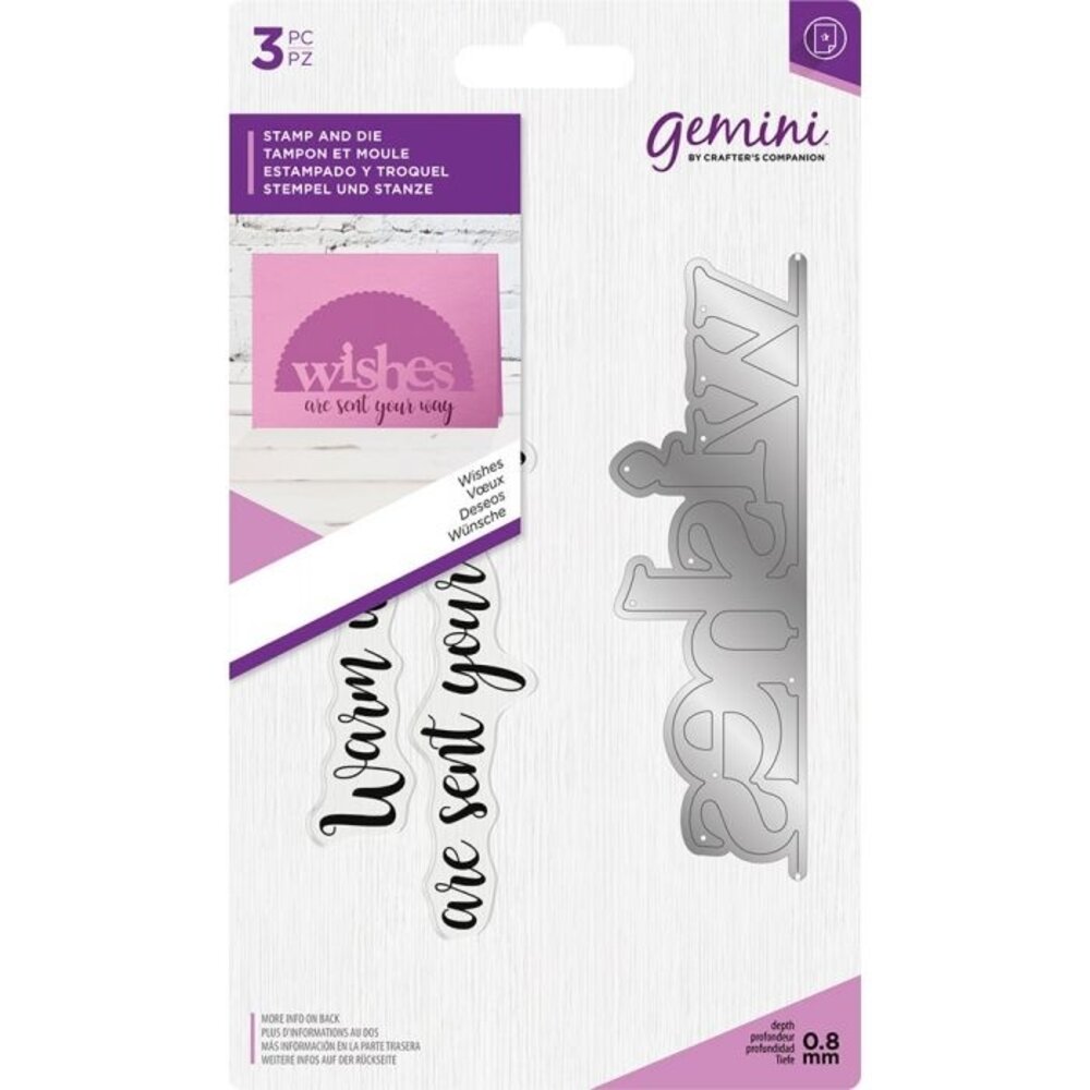 Gemini Wishes Stamp & Die (GEM-STD-WIS) Gemini Wishes Stamp & Die (GEM-STD-WIS)