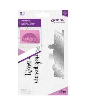 Gemini Wishes Stamp & Die (GEM-STD-WIS)
