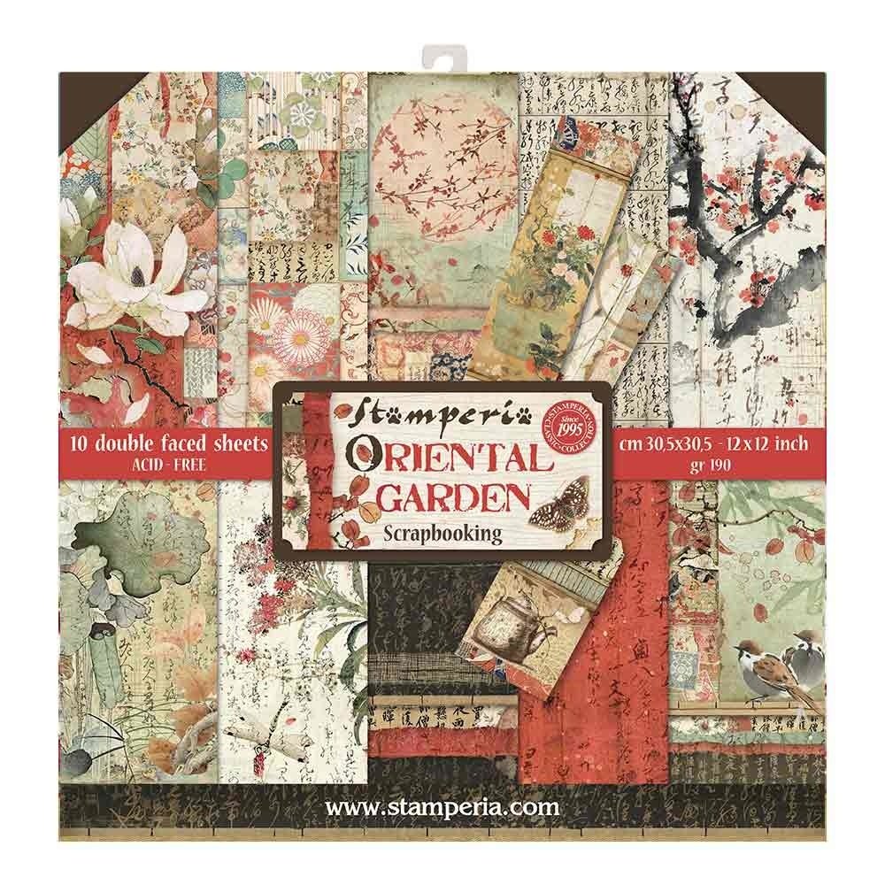 Stamperia Oriental Garden 12x12 Inch Paper Pack (SBBL58) Stamperia Oriental Garden 12x12 Inch Paper Pack (SBBL58)