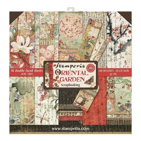 Stamperia Oriental Garden 12x12 Inch Paper Pack (SBBL58) Stamperia Oriental Garden 12x12 Inch Paper Pack (SBBL58)