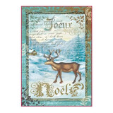 Stamperia Rice Paper A4 Christmas Reindeer (DFSA4039)*