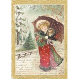 Stamperia Rice Paper A4 Little Girl with Umbrella (DFSA4143)