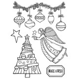Stamperia Natural Rubber Stamp Make A Wish Angel (WTKCC162)*