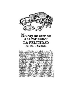 Stamperia Natural Rubber Stamp Cosmos Frog (WTKCC04)