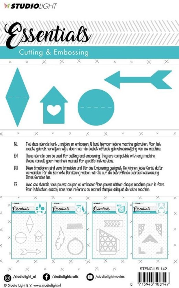 Studio Light Essentials Cutting & Embossing (STENCILSL142) Studio Light Essentials Cutting & Embossing (STENCILSL142)