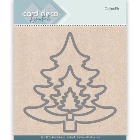 Card Deco Snijmal Christmas Tree (CDECD0026) Card Deco Snijmal Christmas Tree (CDECD0026)