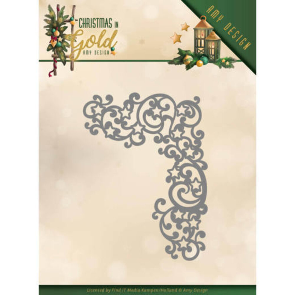 Amy Design Christmas in Gold Golden Corner Die (ADD10185)