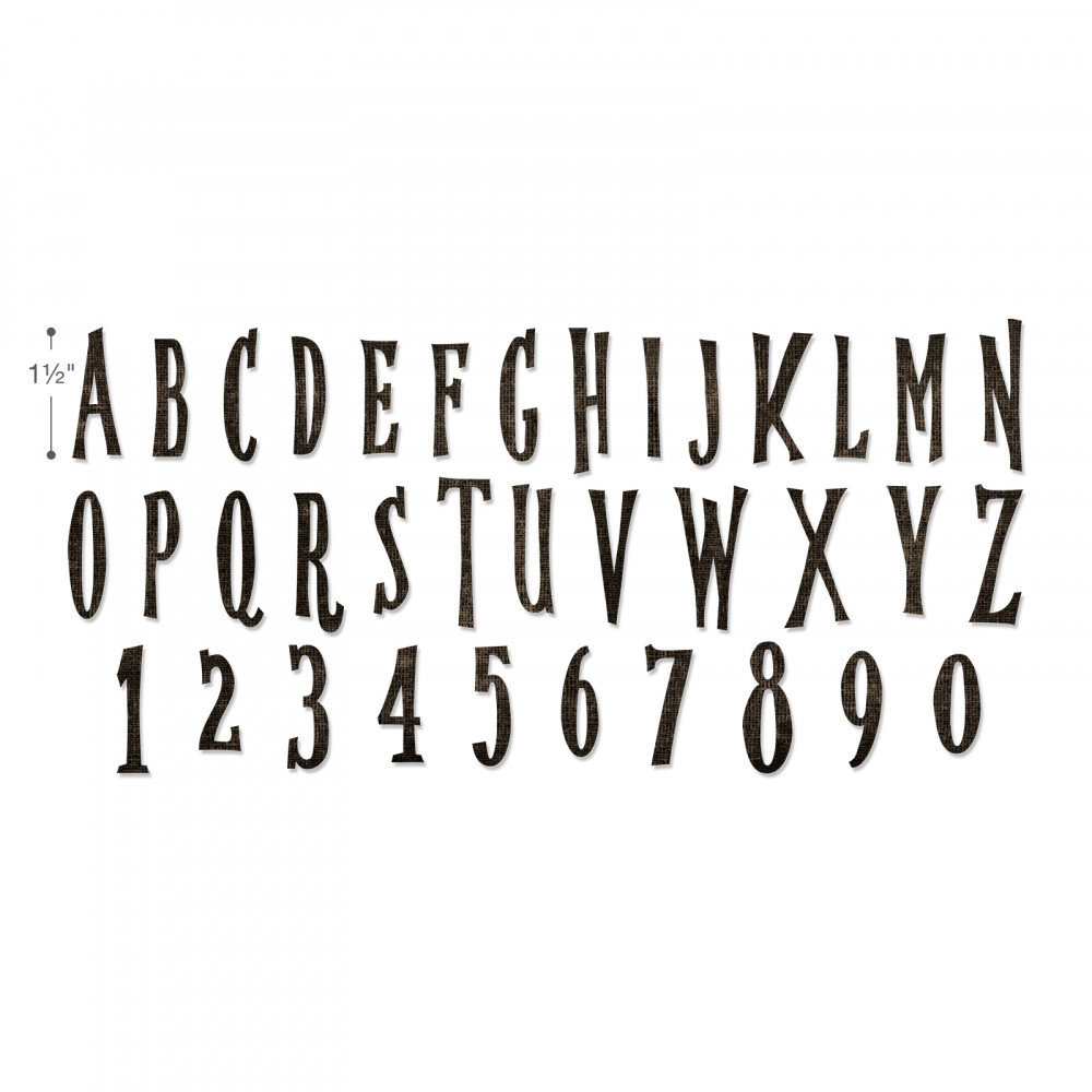 Sizzix Bigz XL Alterations Handmade Alphabet (664218) Sizzix Bigz XL Alterations Handmade Alphabet (664218)