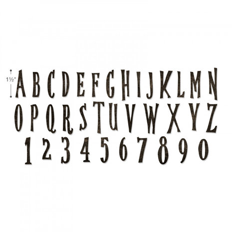Sizzix Bigz XL Alterations Handmade Alphabet (664218) Sizzix Bigz XL Alterations Handmade Alphabet (664218)