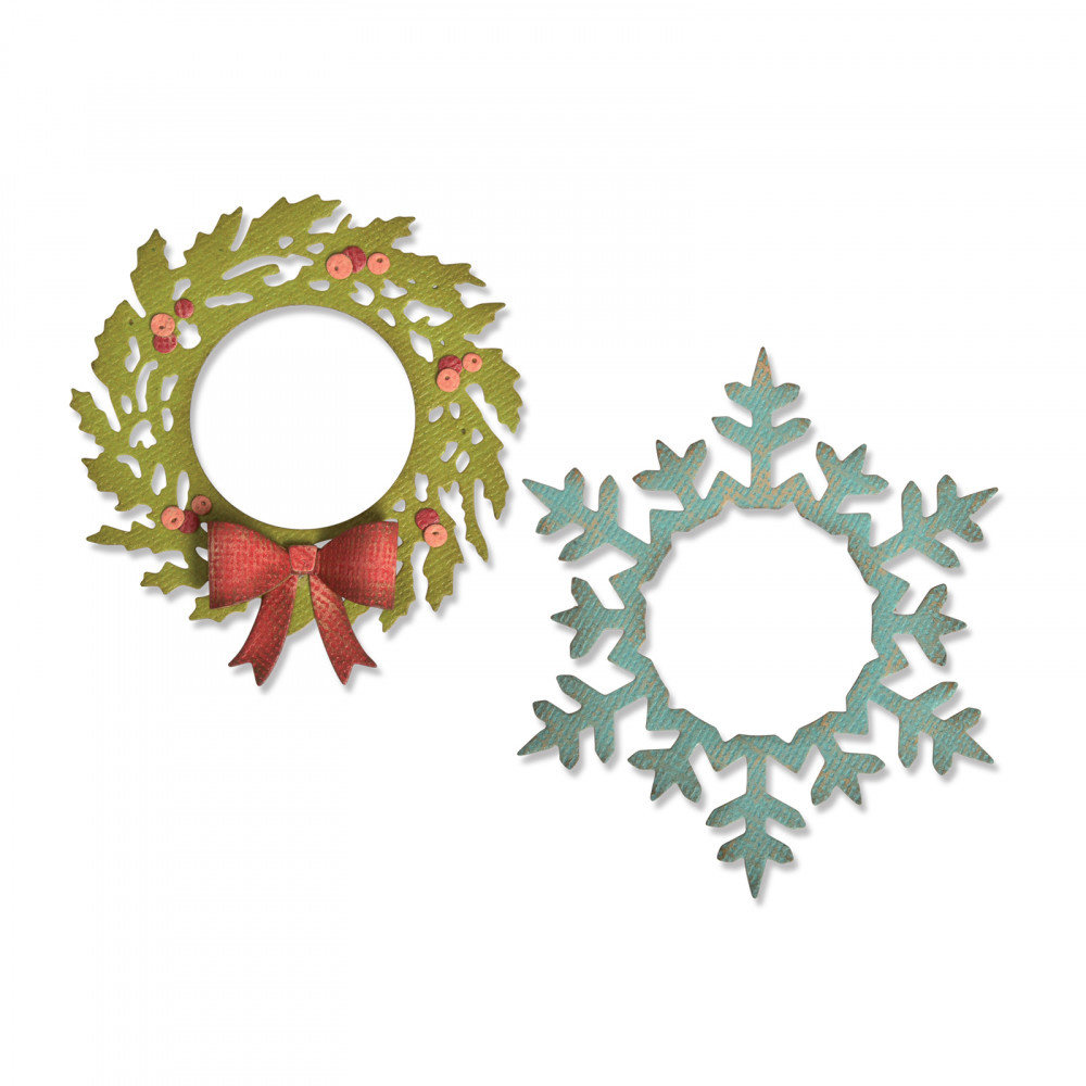 Sizzix Thinlits Alterations Wreath & Snowflake (664210) Sizzix Thinlits Alterations Wreath & Snowflake (664210)