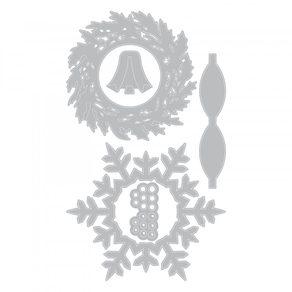 Sizzix Thinlits Alterations Wreath & Snowflake (664210) Sizzix Thinlits Alterations Wreath & Snowflake (664210)