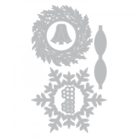 Sizzix Thinlits Alterations Wreath & Snowflake (664210) Sizzix Thinlits Alterations Wreath & Snowflake (664210)