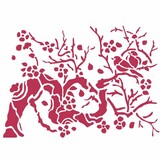 Stamperia Masking Stencil A5 Bird On Branch (KSD301)*