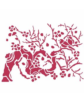 Stamperia Masking Stencil A5 Bird On Branch (KSD301)*