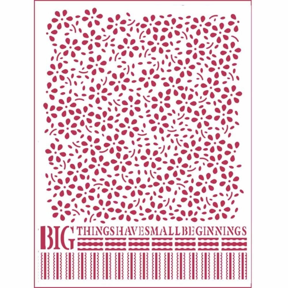Stamperia Masking Stencil A5 Little Flowers Texture (KSD306) Stamperia Masking Stencil A5 Little Flowers Texture (KSD306)