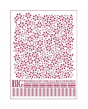 Stamperia Masking Stencil A5 Little Flowers Texture (KSD306)* Stamperia Masking Stencil A5 Little Flowers Texture (KSD306)*