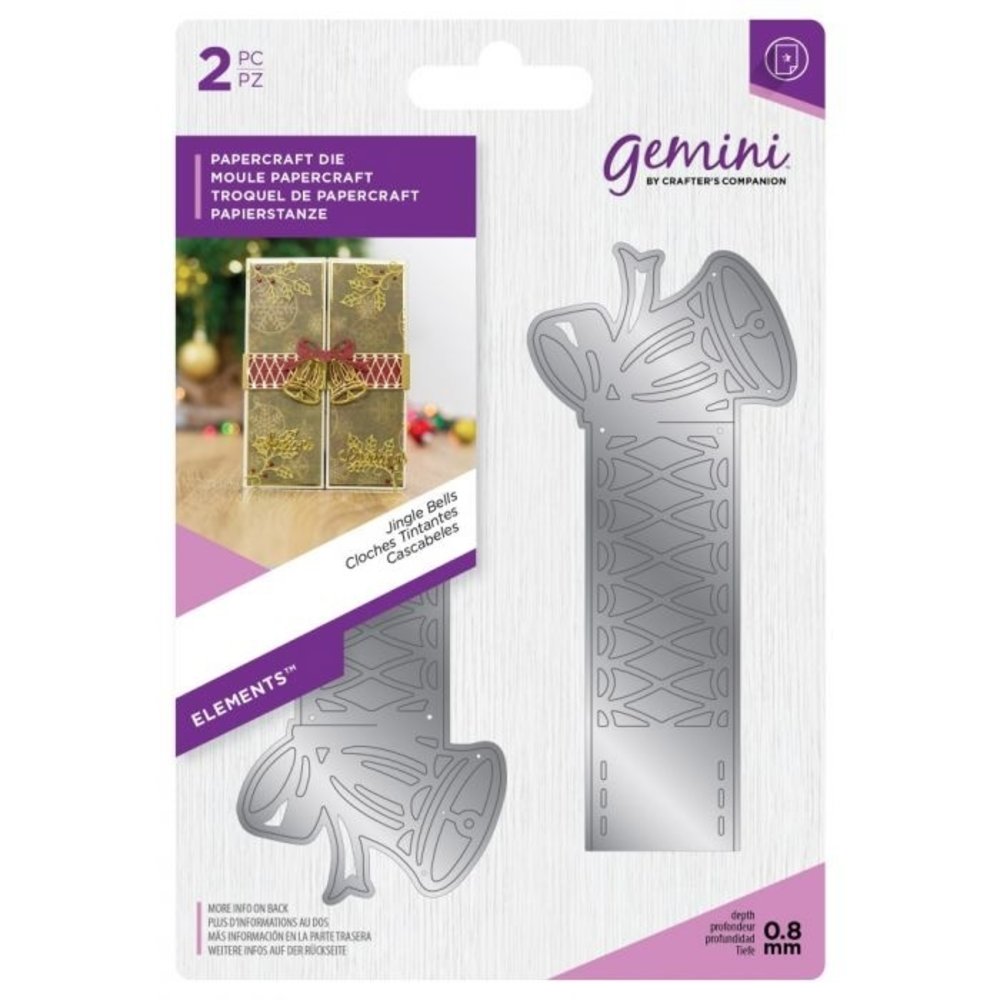 Gemini Jingle Bells Papercraft Die (GEM-MD-ELE-JINB) Gemini Jingle Bells Papercraft Die (GEM-MD-ELE-JINB)