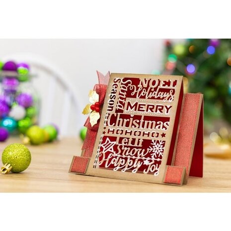 Gemini Christmas Greetings Papercraft Die (GEM-MD-CAD-CGRE-A6) Gemini Christmas Greetings Papercraft Die (GEM-MD-CAD-CGRE-A6)