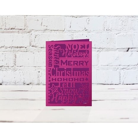 Gemini Christmas Greetings Papercraft Die (GEM-MD-CAD-CGRE-A6) Gemini Christmas Greetings Papercraft Die (GEM-MD-CAD-CGRE-A6)