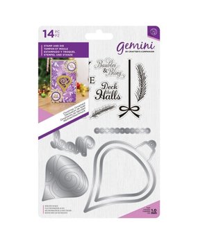 Gemini Christmas Ornament Stamp & Die (GEM-STD-CHOR)