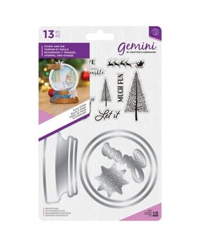 Gemini Snow Globe Stamp & Die (GEM-STD-SNGL)