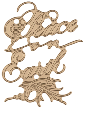 Spellbinders Script Peace on Earth Hot Foil Plate (GLP-082) Spellbinders Script Peace on Earth Hot Foil Plate (GLP-082)
