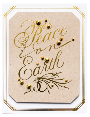 Spellbinders Script Peace on Earth Hot Foil Plate (GLP-082) Spellbinders Script Peace on Earth Hot Foil Plate (GLP-082)