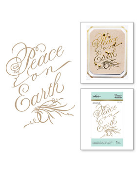 Spellbinders Script Peace on Earth Hot Foil Plate (GLP-082) Spellbinders Script Peace on Earth Hot Foil Plate (GLP-082)